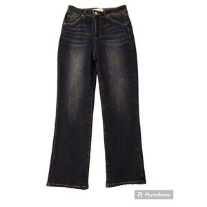 Risen size 5/27 dark wash distressed jeans